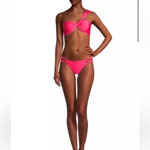 NWT Sara Cristina Narcissus Low-Rise Bikini Bottom color Rosa